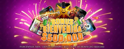 Virtual casino promotional banner with bonuses and featured games